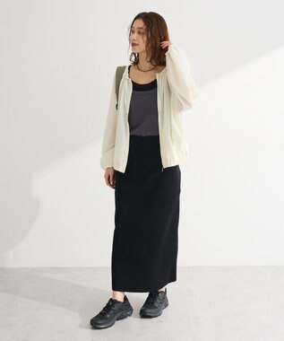 Green Parks ドロストネックシアーブルゾン Ecru