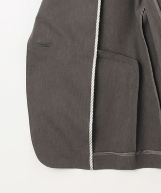 J.PRESS LADIES L 【セットアップ対応】セルロースリネンストレッチ テーラード ジャケット スレート系