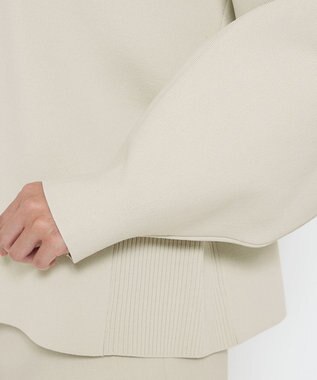 uncrave 【洗える】スムースニット スウェット風プルオーバー（uncrave WHITE） ミントグレー