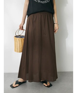 CRAFT STANDARD BOUTIQUE インド綿Ａラインスカート Brown