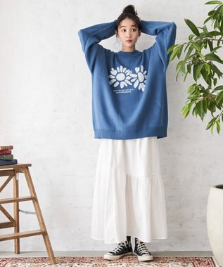 WEGO オーバーフィットジャガードプルオーバー 柄6