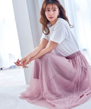 Tiaclasse チュールスカート ピンク