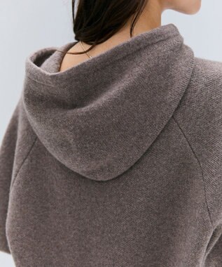 BEIGE， 【洗える】SEDONA / ウールカシミヤフーディーニット Taupe