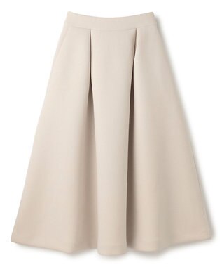 UNFILO L 【VERY×UNFILOコラボ】BEAUTY FORM JERSEY+ ボリューム フレアスカート グレージュ