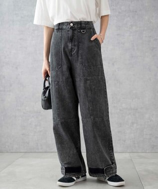 WEGO デニムベイカーステッチパンツ ブラックその他