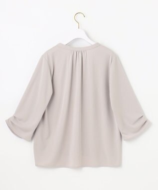 ANY SIS 【UVケア】エアリードレープスムース 7分袖 トップス ローズグレー