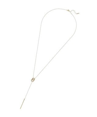 Green Parks ダブルリングデザインロングネックレス