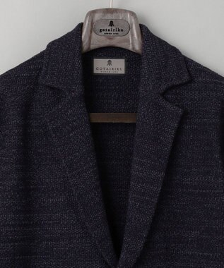 GOTAIRIKU テーラード設計【洗える】ニット カーディガンジャケット ネイビー系