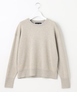 23区 L 【洗える】コットンウール クルーネック プルオーバー ベージュ系