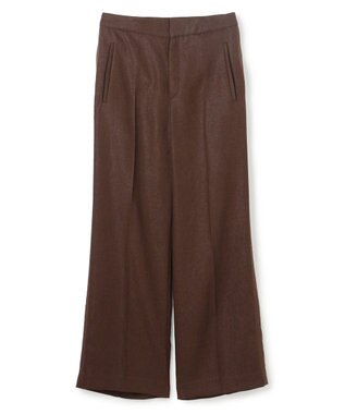 BEIGE， CAROLE / リネンライクフルレングスワイドパンツ Bordeaux