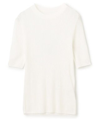 uncrave ラスターシアーニット ワイドリブトップス オフ