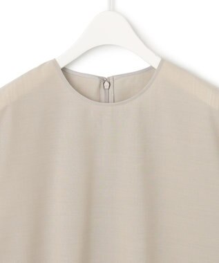 ICB 【洗える】 サマーウールトロ ブラウス ライトオリーブ系