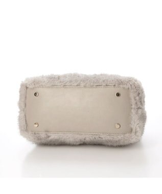 UNBILLION カシュカシュ cachecache / ミンク風フェイクファーノットハンドルバッグ GY