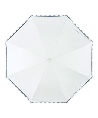 MOONBAT estaa 晴雨兼用 長傘 オーガンジーマーガレット 日傘 遮光 遮熱 UV ホワイト