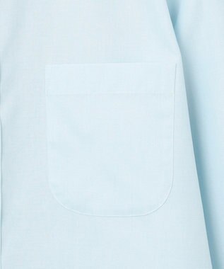 GOTAIRIKU 【形態安定】PREMIUMPLEATS_スモールワイドカラー 通年ドレスシャツ サックスブルー系