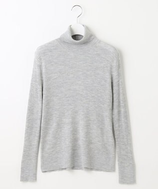 自由区 【洗える】CARIAGGI スーパーエクストラファインメリノ インナーニット ライトグレー系