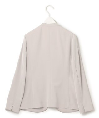 ICB 【防シワ・速乾・洗える】Fied ノーカラージャケット グレージュ系