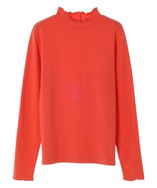 earth music&ecology テレコリブメローハイネックインナー Pink Orange