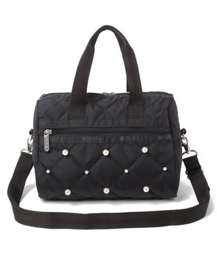 レスポ　パール　キルティング　SM SATCHEL W SM SATCHEL W PEARLS/ブラックパール / LeSportsac