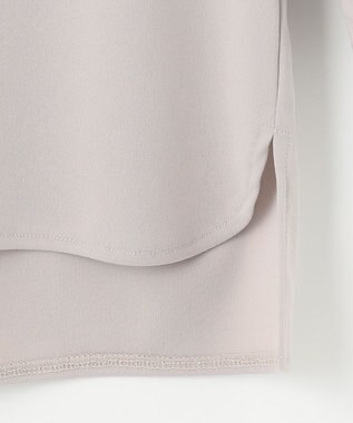 ANY SIS 【UVケア】エアリードレープスムース 7分袖 トップス ローズグレー