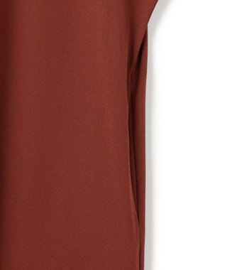 JOSEPH 【洗える】サテンジョーゼット　ドレス Mahogany