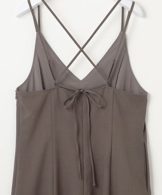 ANY SIS S 【低身長企画】フレアキャミソール ワンピース モカグレー