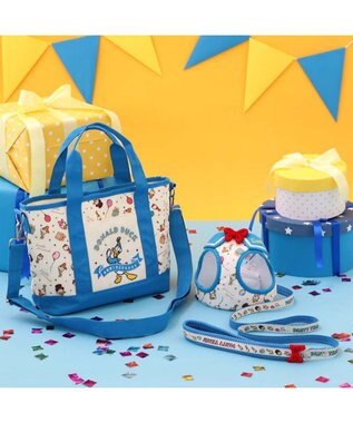 PET PARADISE ディズニー ドナルドダック 90周年 お散歩バッグ 《パーティ柄》 パーティ柄