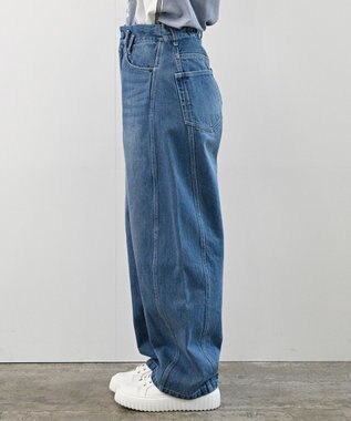 FORFORMO Adjustable Denim Pants アジャスタブルデニムパンツ ブルー