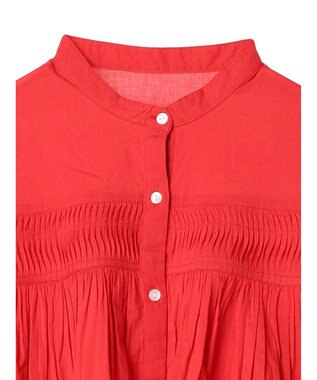 CRAFT STANDARD BOUTIQUE インド綿ピンタックブラウス Red