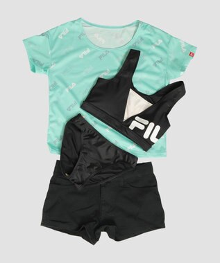 OP／FILA 【FILA】Ｔシャツ付きセパレート4点セット水着