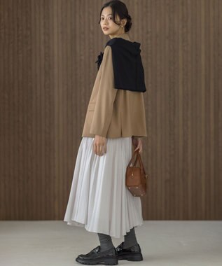 組曲 【加藤ローサさん着用】ハンサムツイル ジャケット ベージュ系