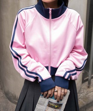 WEGO ショートトラックジャケット ピンク