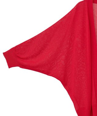 Green Parks 接触冷感七分袖カーディガン Red