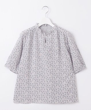 J.PRESS LADIES チェーンプリント スリットネック カットソー ライトグレー系5