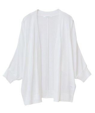 Green Parks 接触冷感七分袖カーディガン Off White