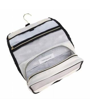 ACE BAGS & LUGGAGE HAyU × ace.  トラベルポーチ 猫柄 17826 アイボリー