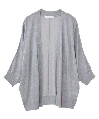 Green Parks 接触冷感七分袖カーディガン Black