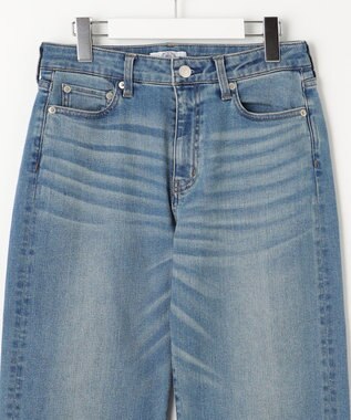 J.PRESS LADIES S 【洗える】BASIC STRETCH DENIM ボーイフィット パンツ ダルブルー系