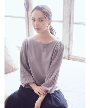 earth music&ecology マジョリカプリーツプルオーバー Pink Beige