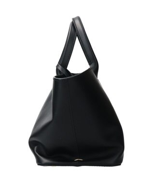 INTER-CHAUSSURES 【Christian Villa】ミディアムサイズベーシックハンドバッグ ブラック