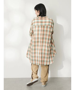 CRAFT STANDARD BOUTIQUE チェックフィッシュテールチュニック Beige