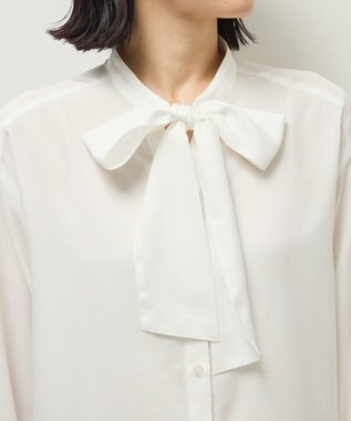 Green Parks ボウタイインナーシャツ Off White