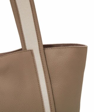 TOPKAPI 【TREASURE TOPKAPI】ソフトシュリンク テープハンドル A4 トート バッグ グレージュ