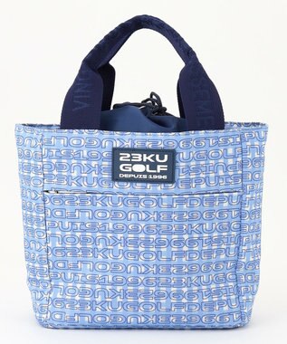 23区GOLF 【UNISEX】オリジナルギンガムチェック 保冷カートバッグ スカイブルー系3