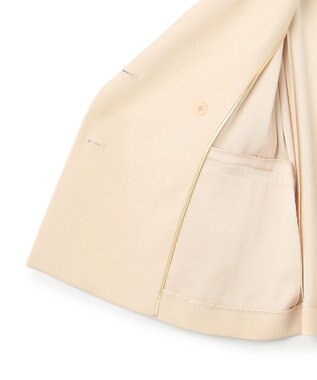 BEIGE， 【洗える】CINDY / ダブルブレストジャケット Sheer Orange