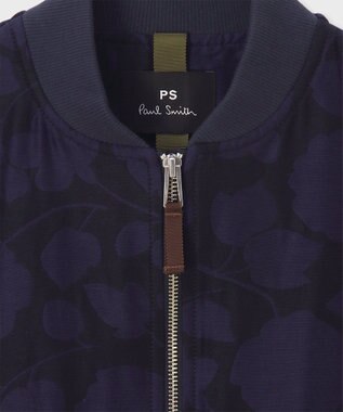 Paul Smith Perforated Floral ジャカード ブルゾン ネイビー
