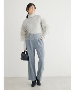 Green Parks もちやわ　タートルプルオーバー Light Gray Mixture