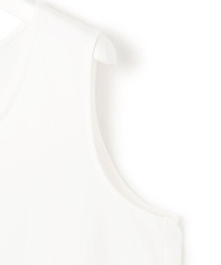 23区 L 【Lサイズ限定/好評につき新色追加】ナチュラルコットンベア タンクトップ ホワイト系