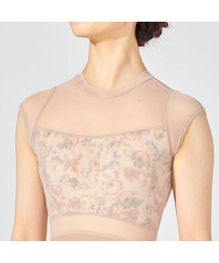 Chacott ハイネックレオタード キャメル