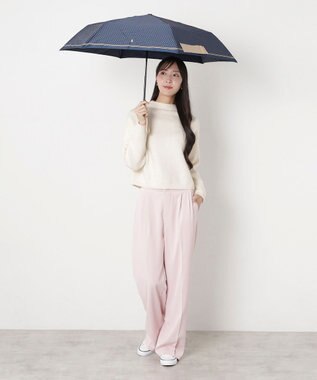 MOONBAT POLO RALPH LAUREN(ポロ ラルフローレン) ツイルドットポロポニー 雨傘 折りたたみ傘 ネイビーブルー